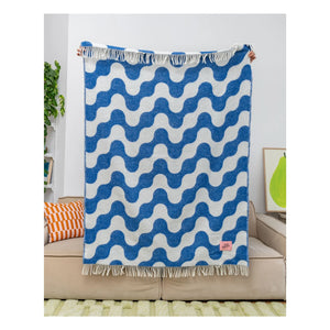 Tarta Gelatina - Medusa Wool Blanket | Blue