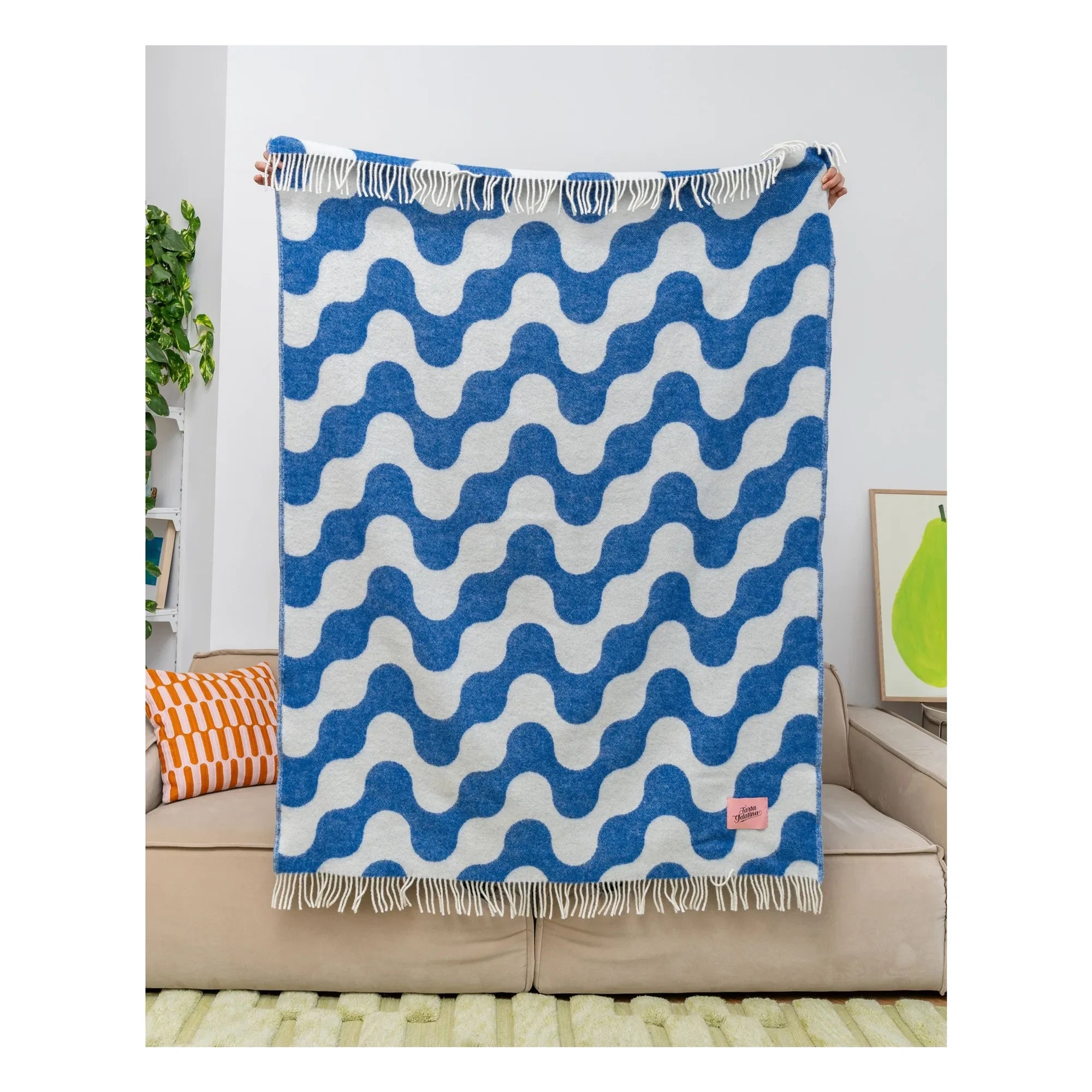 Tarta Gelatina - Medusa Wool Blanket | Blue