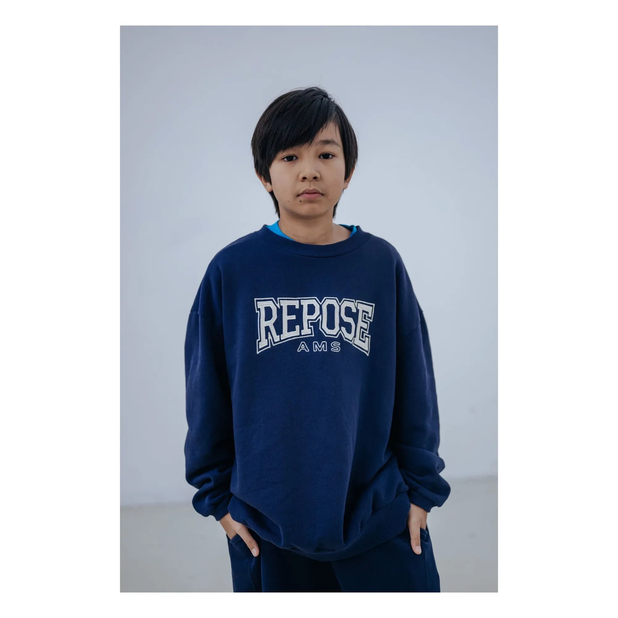Repose AMS - Cozydrop REPOSE AMS organik pamuklu sweatshirt | Lacivert