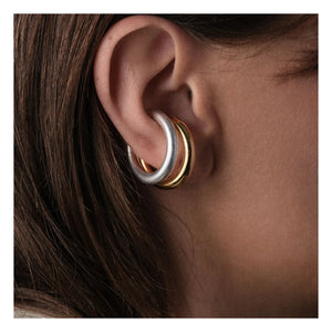 Sigal - Earcuffs Hoop Earrings | Silver