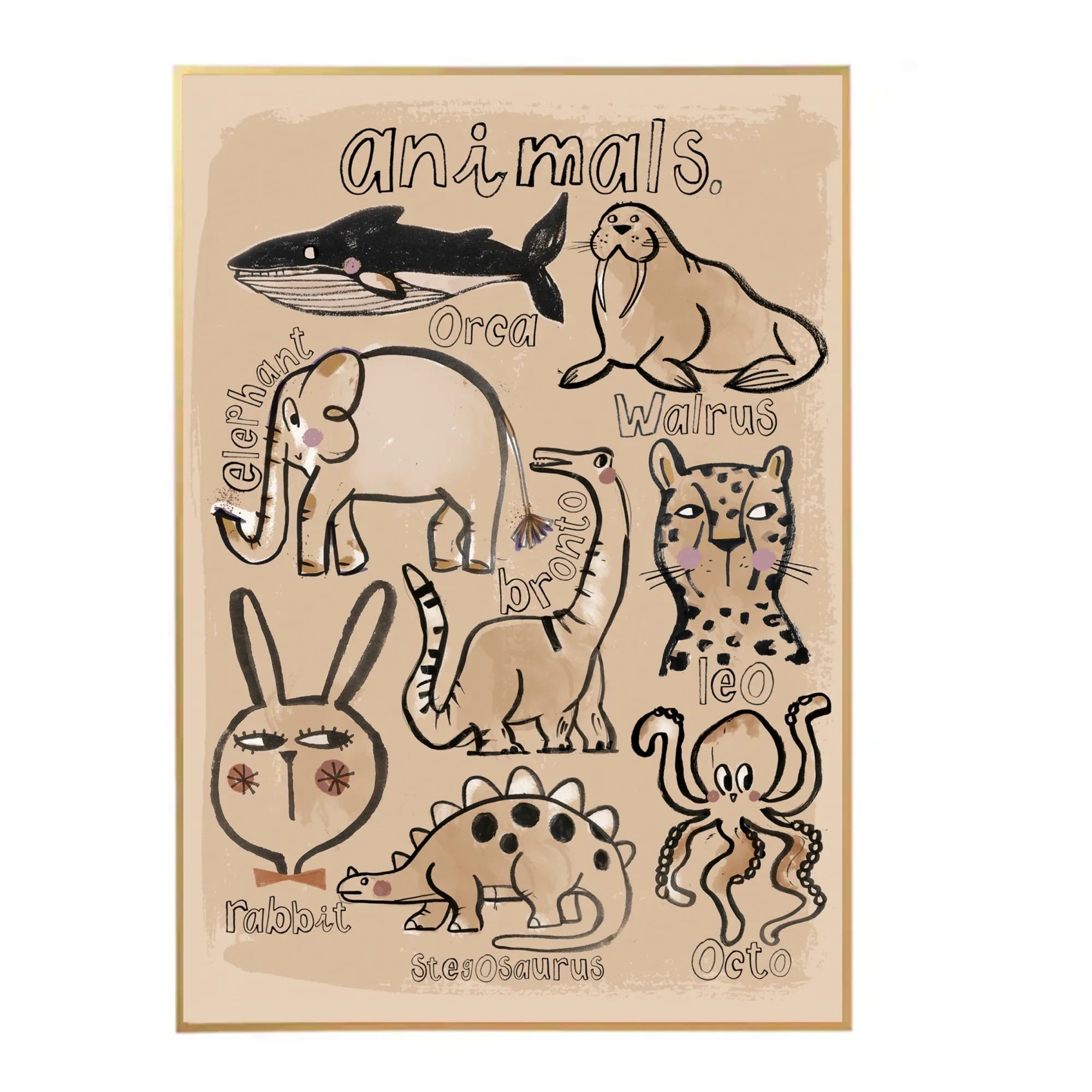 Studio Loco - Large Animal Poster