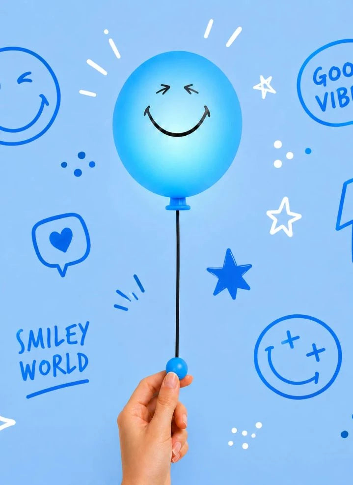 MOB - Bubbly Wall Sconce - MOB x Smiley World | Blue