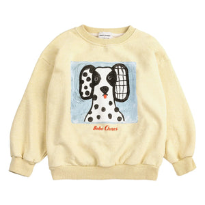 Bobo Choses - Dalmaçyalı organik pamuklu sweatshirt | Sarı