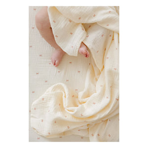 Soft Spot - Organic Cotton Ribbed Elastic Fitted Sheet | Ecru