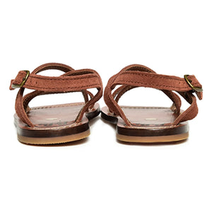 Pèpè - Crossed Ankle Sandals | Brown