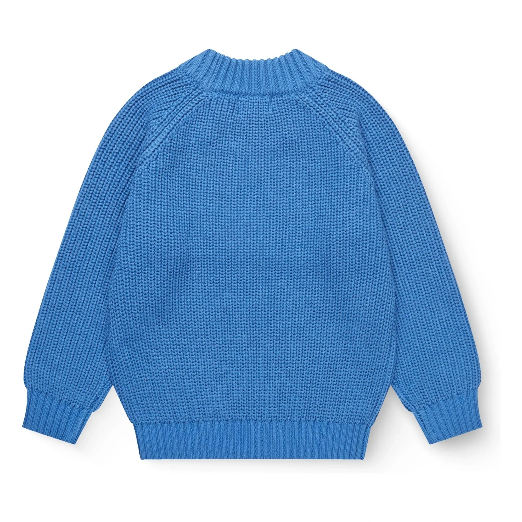 Copenhagen Colors - Ribbed Organic Cotton Sweater | Azure Blue