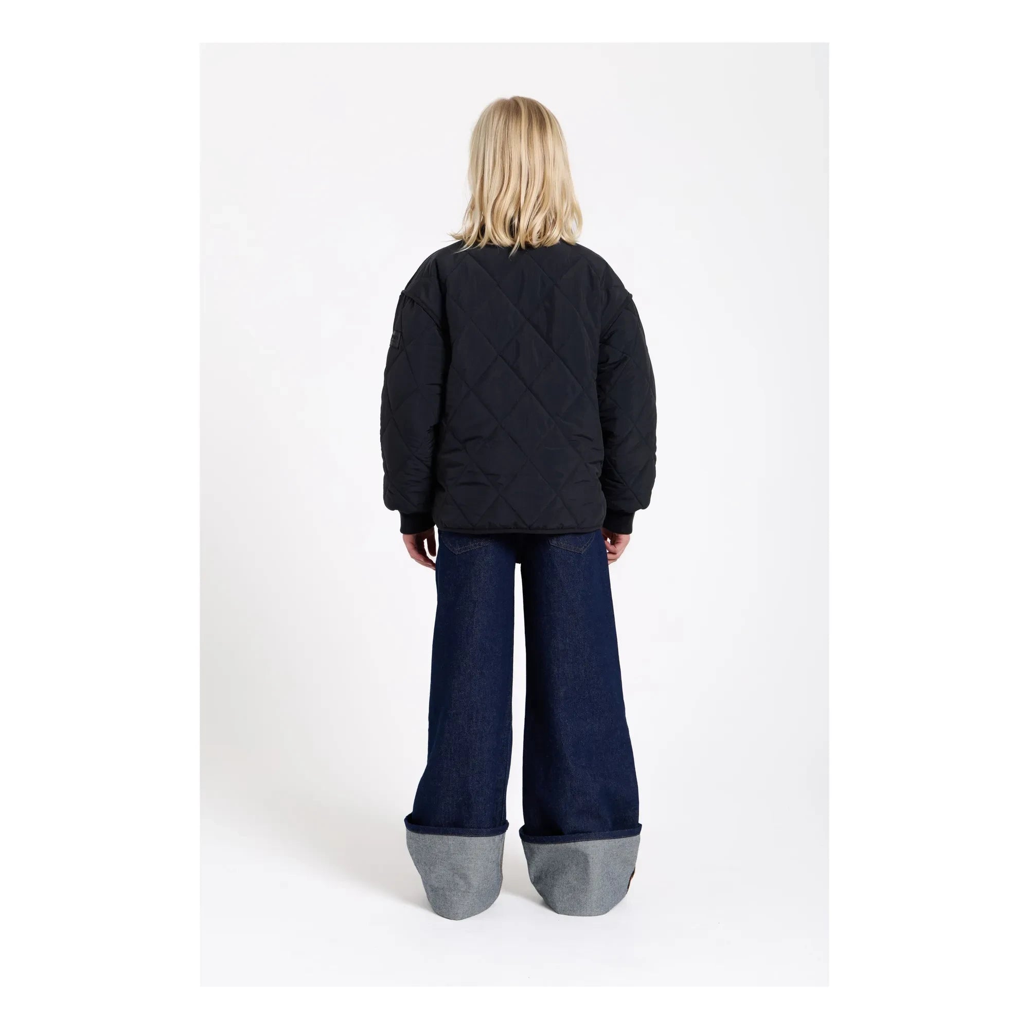 Finger in the nose - Braidy Quilted Bomber | Black