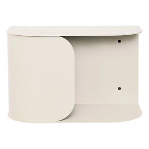 Nobodinoz - Wall-mounted changing table, lacquered steel | Off-white