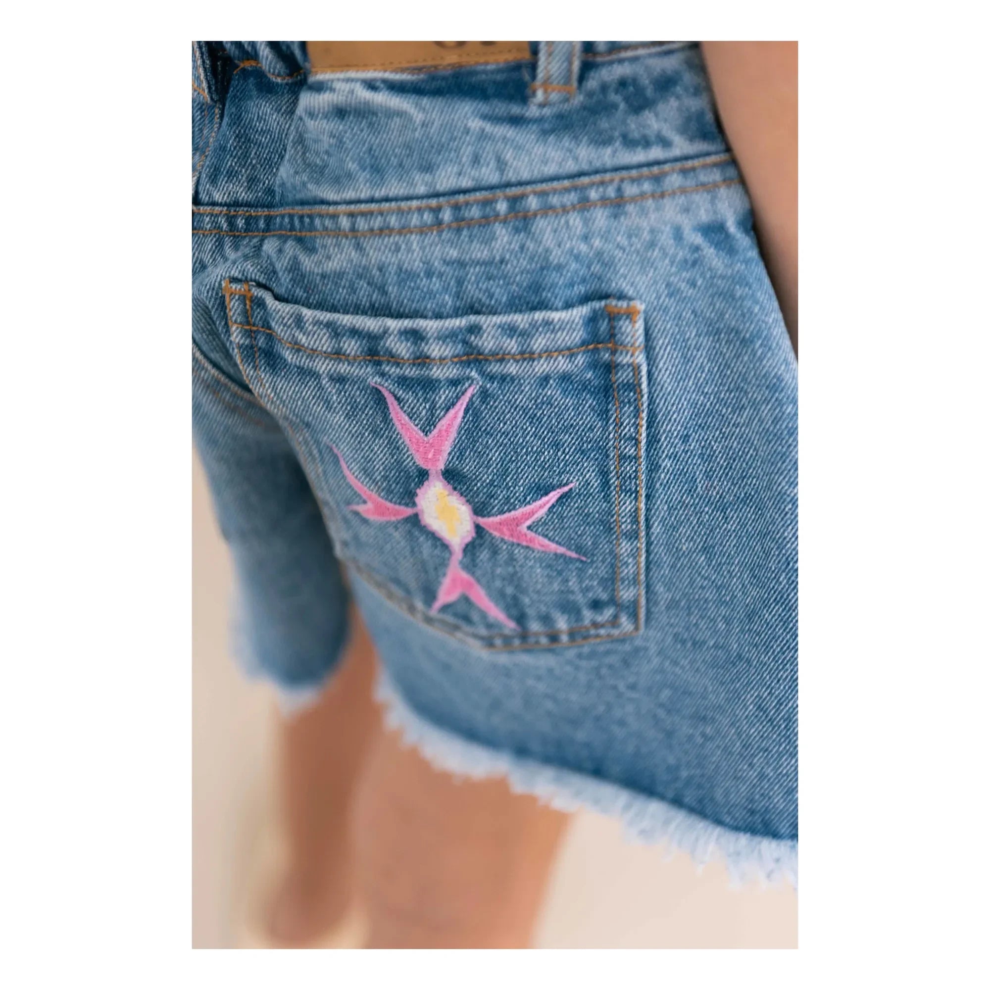Jenest - Lilou Organic Cotton Denim Shorts | Blue