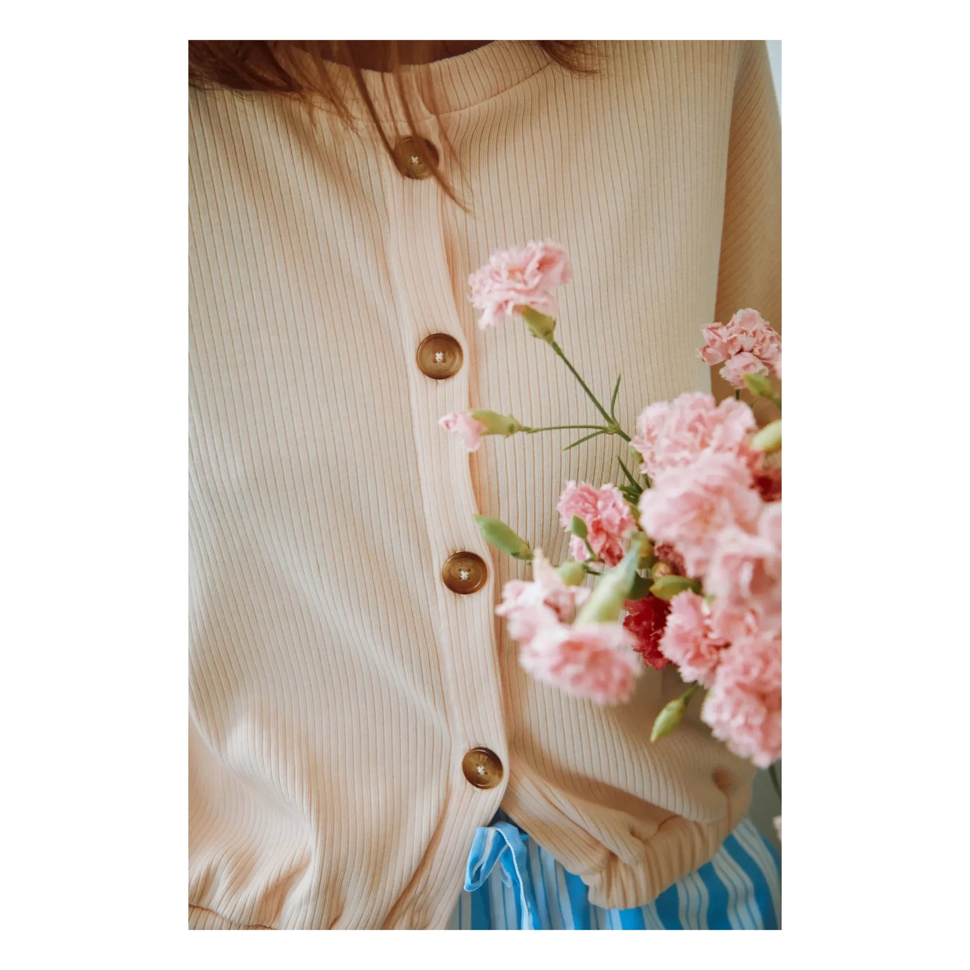 Poudre Organic - Zaatar Cardigan | Pale Pink