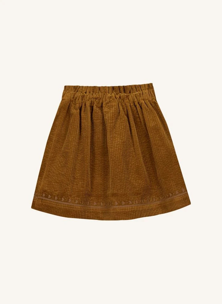 Bonton - Karamel Polka Kadife Etek