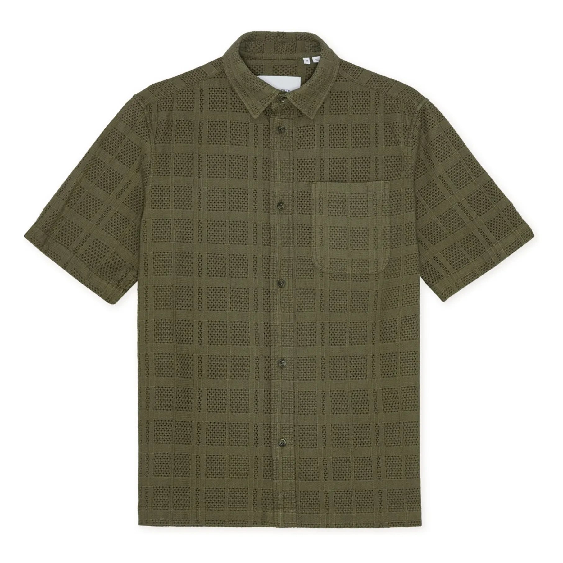 Les Deux - Charlie Cotton Short Sleeve Shirt | Khaki
