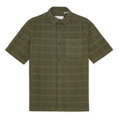 Les Deux - Charlie Cotton Short Sleeve Shirt | Khaki