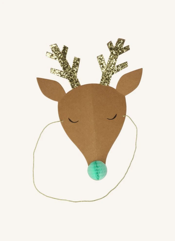 Meri Meri - Cheerful Deer Christmas Hats - Set of 6