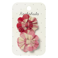 Rockahula Kids - Pink | 2-pack Vichy bow hair clip