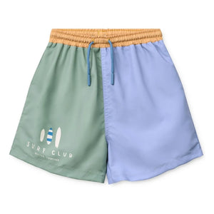 Liewood - Duke Colorblock Recycled Fiber Swim Shorts | Blue