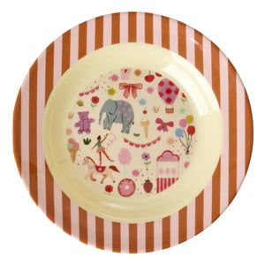 Rice - Fun Fair melamin çorba tabağı | Pembe