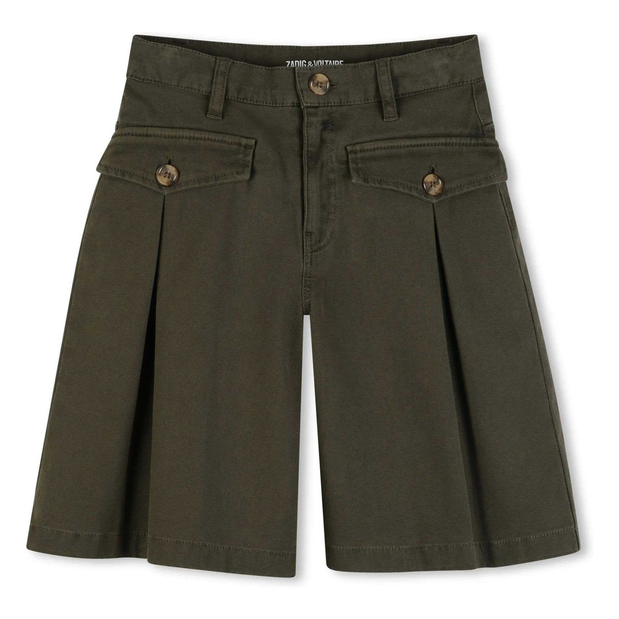 Zadig & Voltaire - Flep Pocket Bermuda Shorts | Khaki