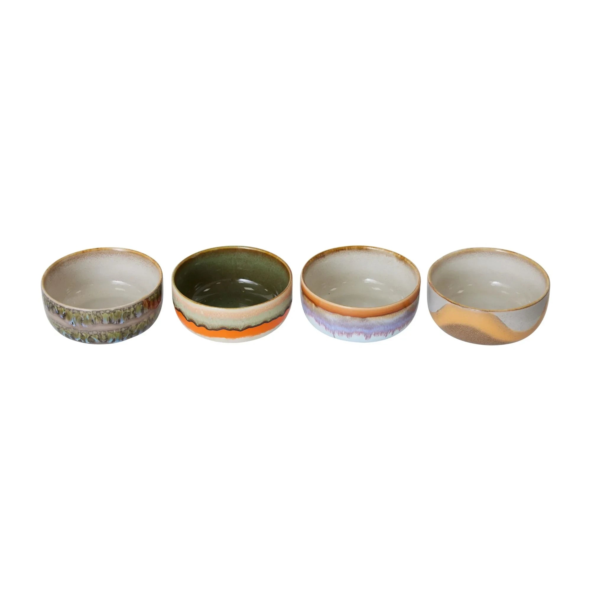 HKliving - Stone Ceramic Bowl - Set of 4