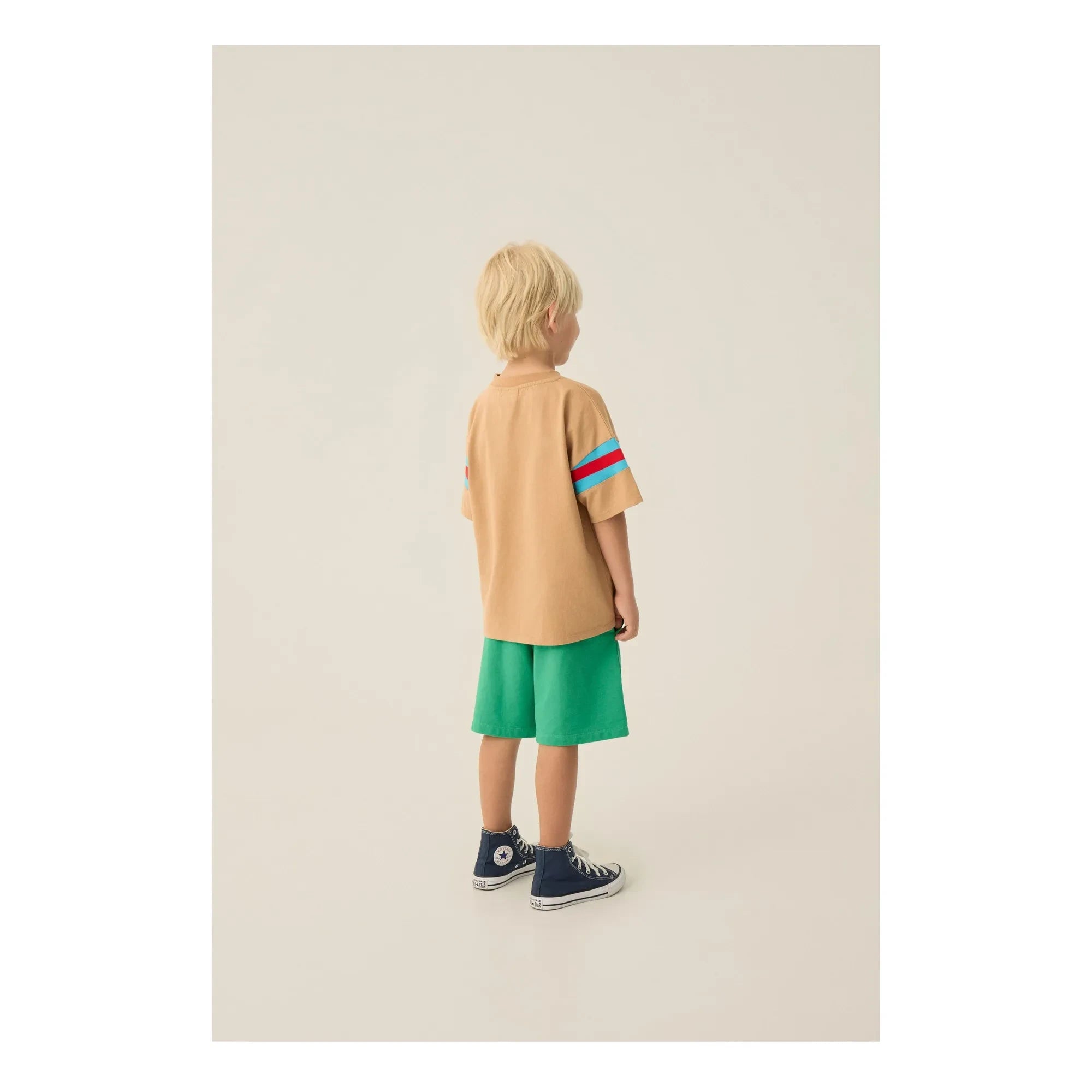 The Campamento - Contrast Striped T-Shirt | Camel
