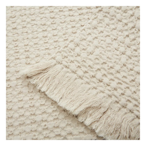 Haomy - Tempo cotton throw blanket | Cream