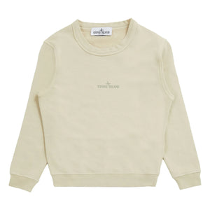 Stone Island - Handwritten Print Sweatshirt | Beige
