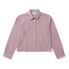 Finger in the nose - Striped Short Shirt | Brick red