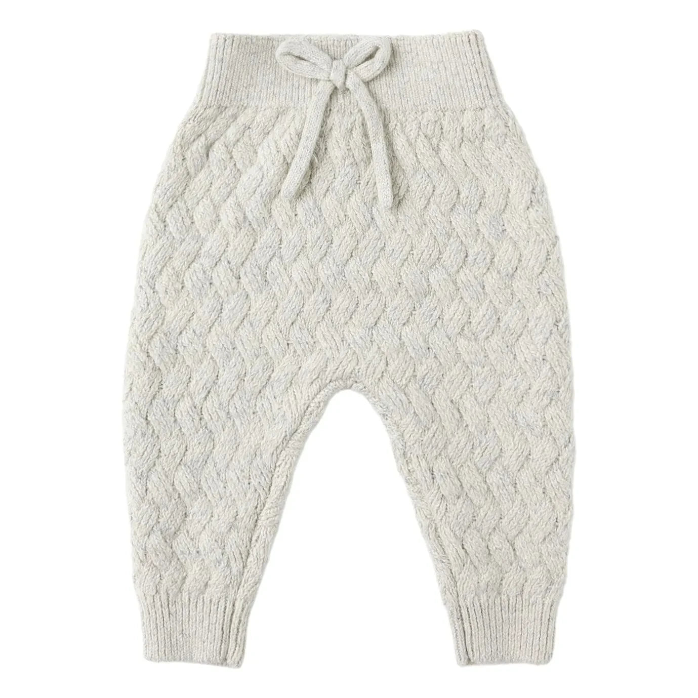 Quincy Mae - Recycled Fiber Knit Chiné Pants | Light Blue