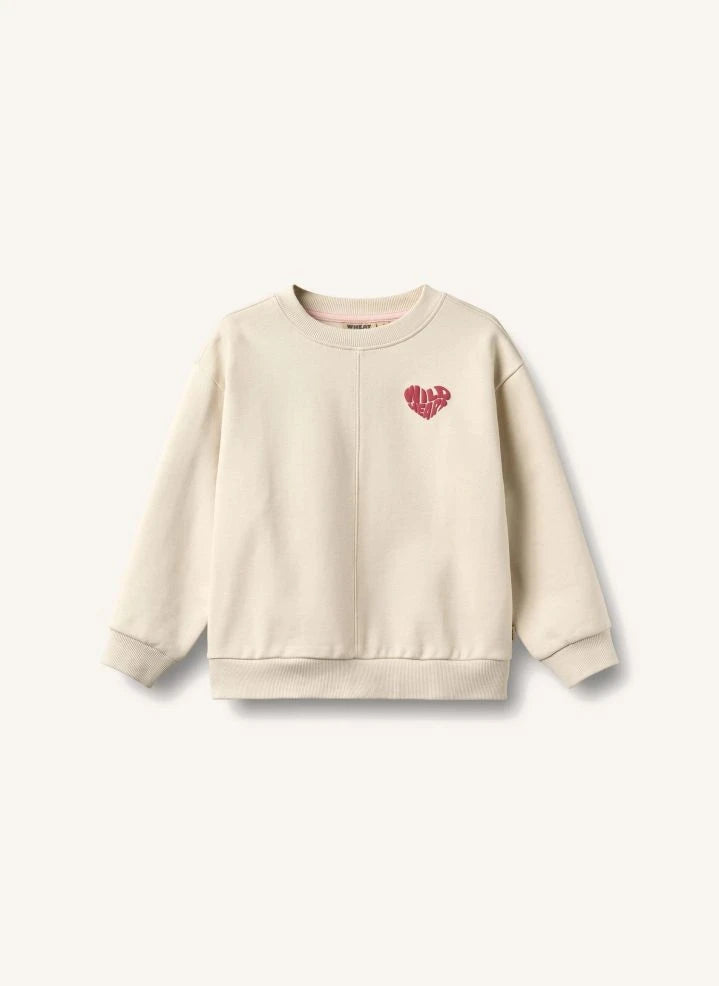 Wheat - Emerson Kalp Organik Pamuk Sweatshirt | Fildişi