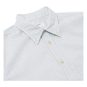 Universal Works - Lazy Day Striped Shirt | Light Blue