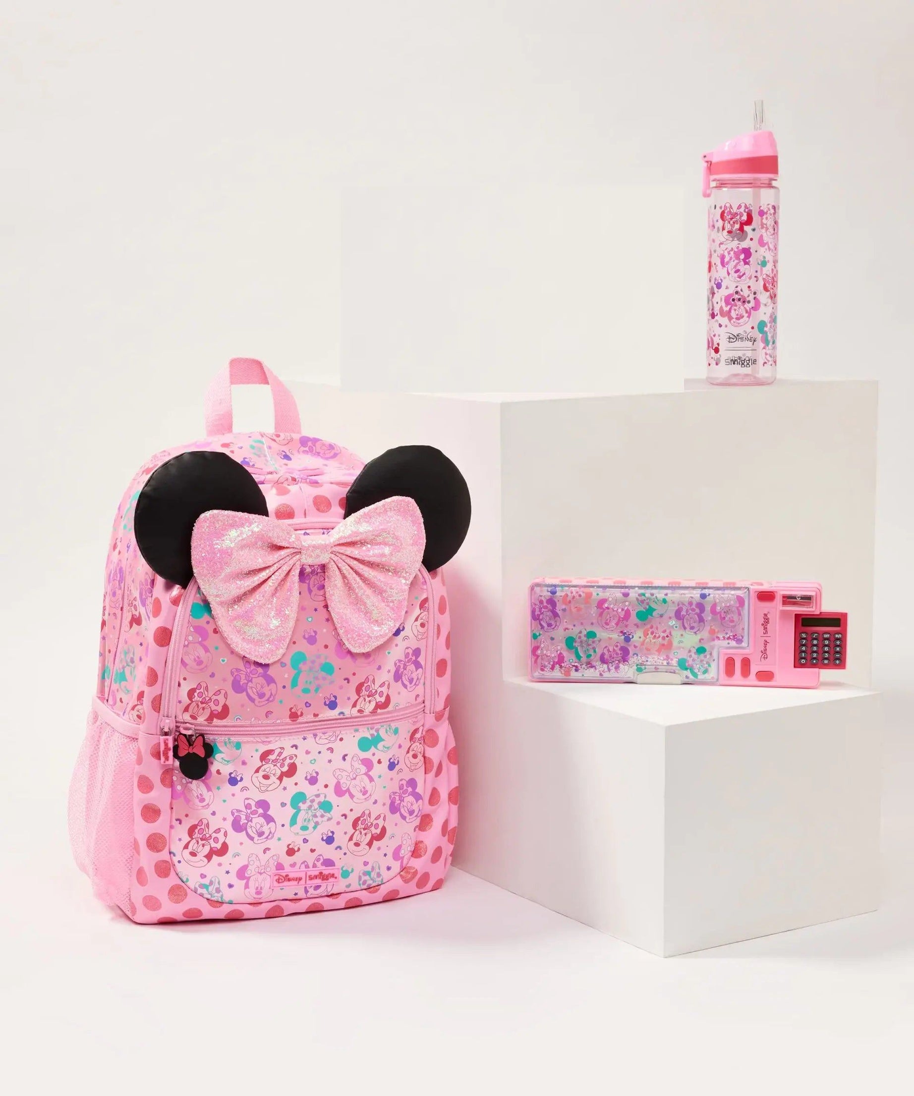 Smiggle - Minnie Mouse 3lü Okul Çanta Seti-Dinossi