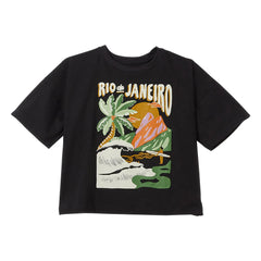 Fabula - Rio Janeiro T-shirt | Siyah