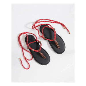 Flòwze - Flò Double Strap Sandals | Red