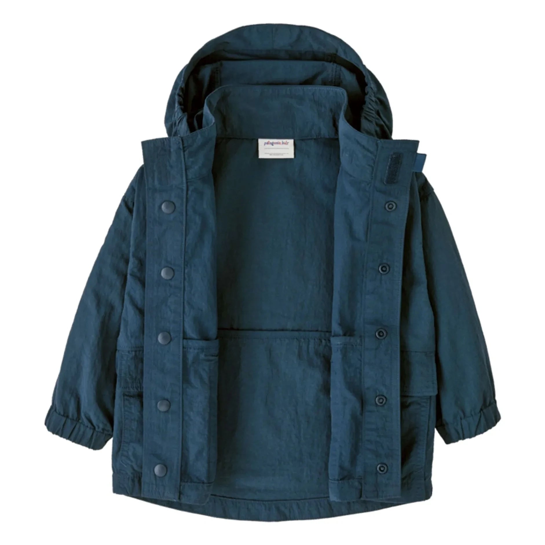 Patagonia - Recycled fiber daily outdoor jacket for babies | Dark blue