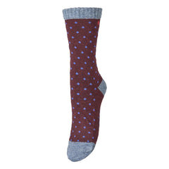 Becksöndergaard - Dotted Wola Wool Socks | Ivory