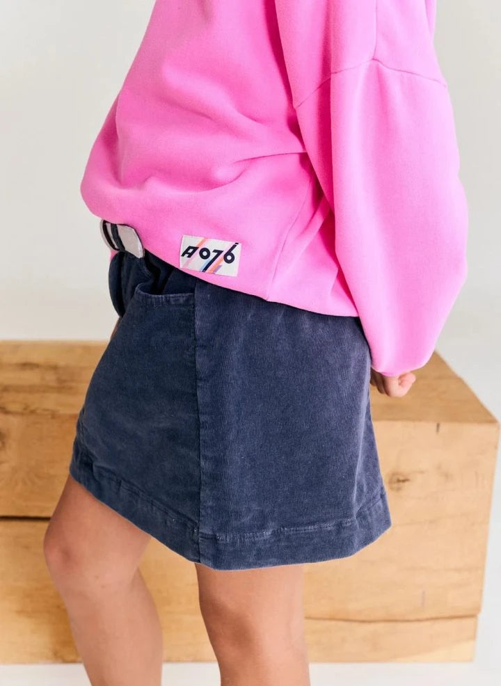 AO76 - Anka Mike Cotton Skirt | Black