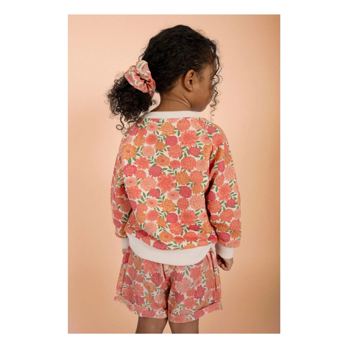 Loir - Chouchou Lou Flowers Organic Cotton | Coral