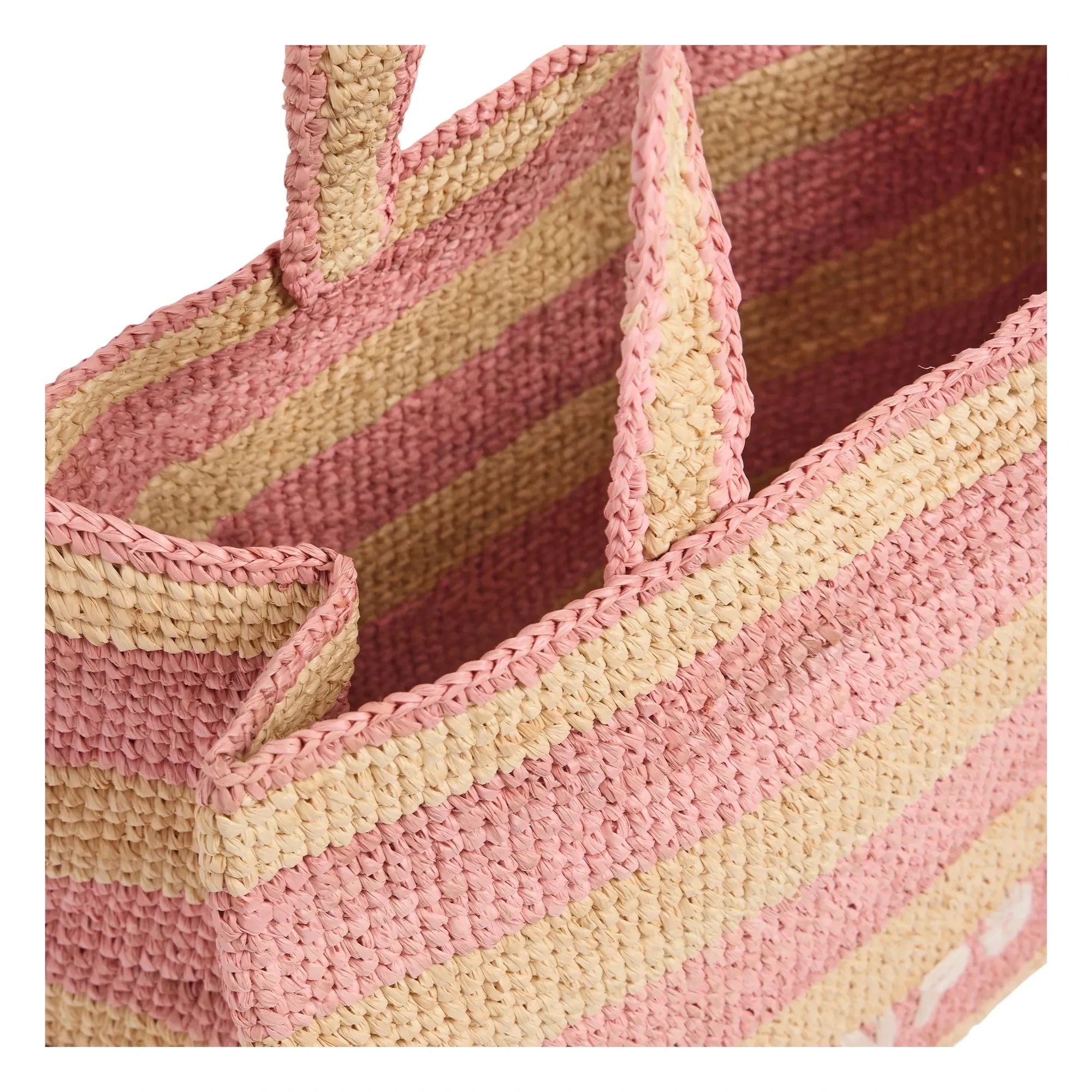 Bonpoint - Esma Striped Raffia Bag | Natural