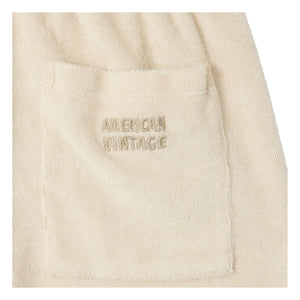 American Vintage - Fuxow Organic Cotton Jogger Shorts | Off-white
