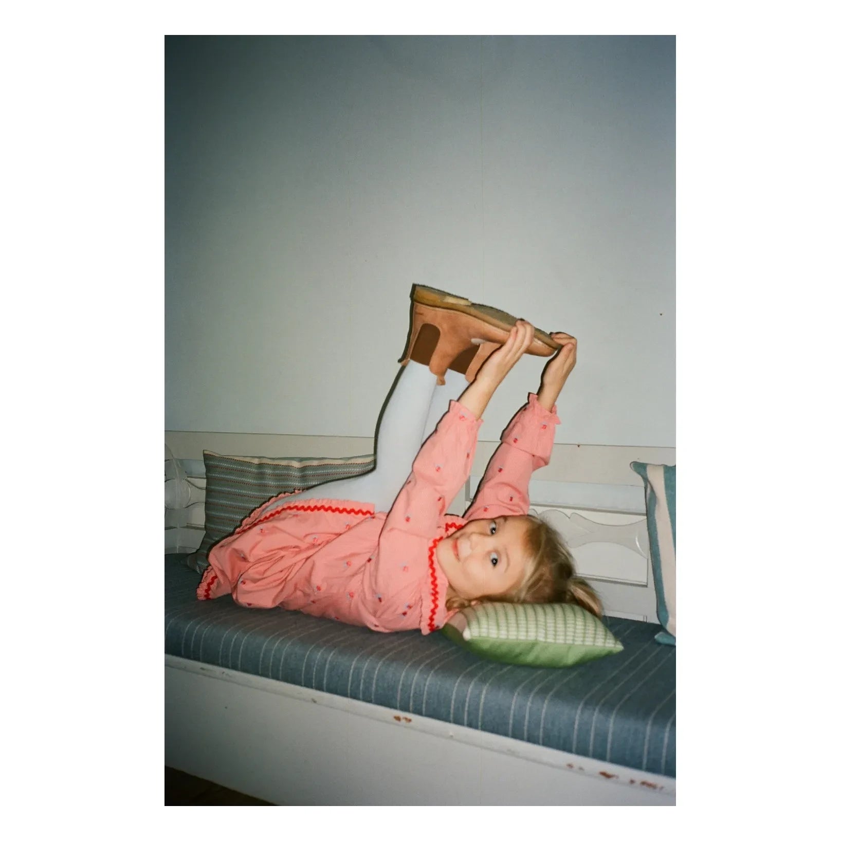 Flöss - Sonja Vichy Elbise | Pembe