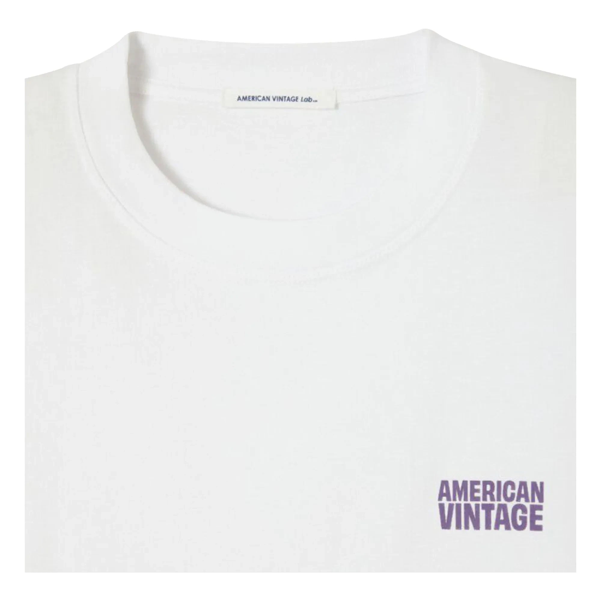 American Vintage - Gixy Pamuk Tişört | Beyaz