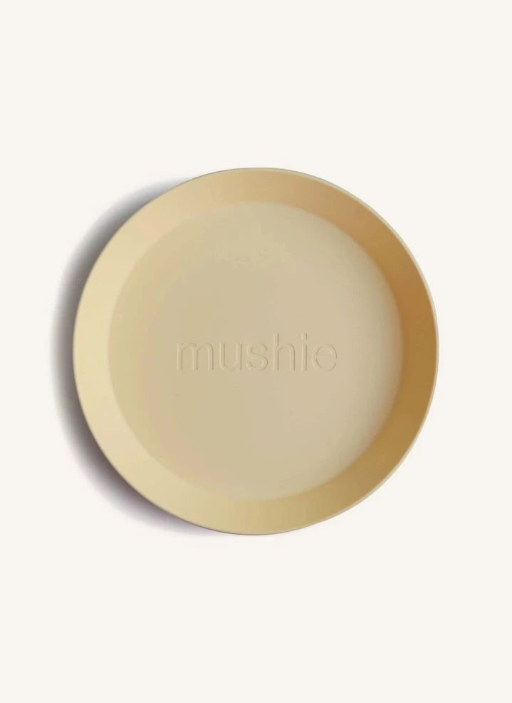 Mushie - Plates - Set of 2 | Yellow
