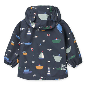 Liewood - Manu Bateaux Recycled Fiber Rain Set | Navy Blue