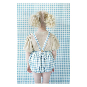 Soor Ploom - Oona Vichy Organic Cotton Romper | Off White