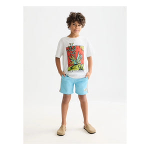 Scotch & Soda - Artwork Neps T-Shirt | White
