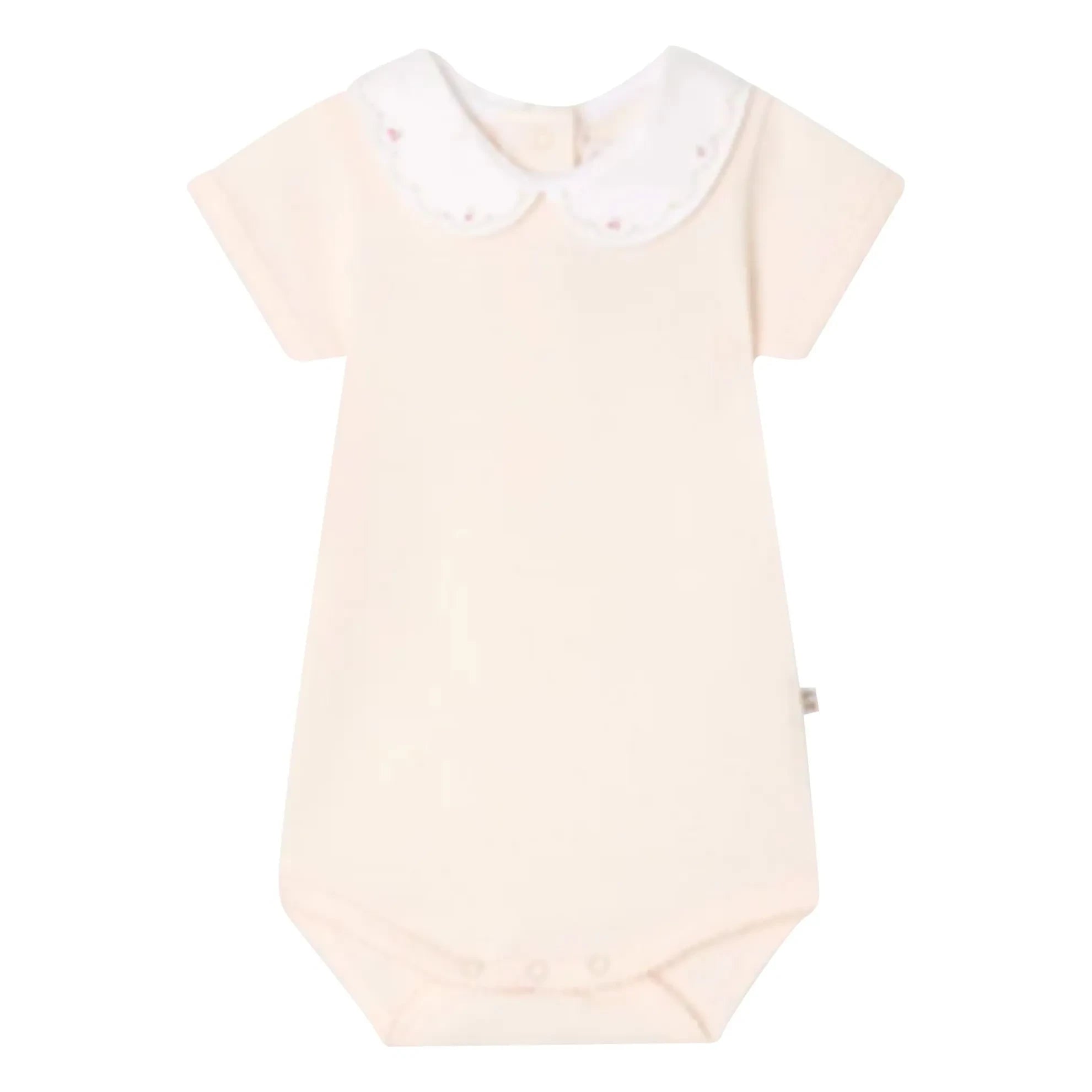 Bonpoint - Swan bodysuit in organic cotton | Powder pink