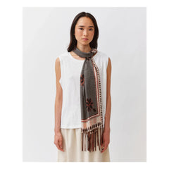 Diega - Flamo Silk Scarf | Ecru