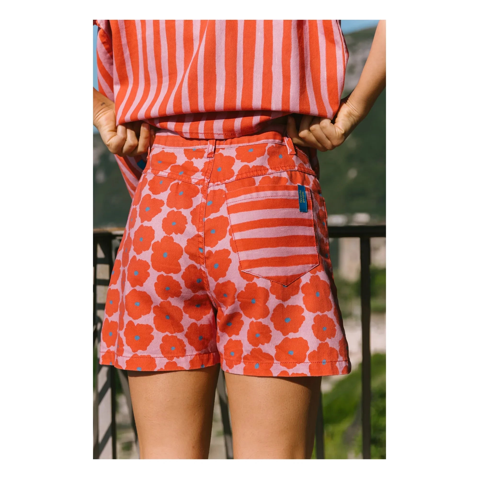 Favorite People - Short Napoli Fleuri - Women's Collection | Red