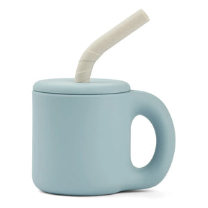 Liewood - Jenna Silicone Straw Cup | Light Blue