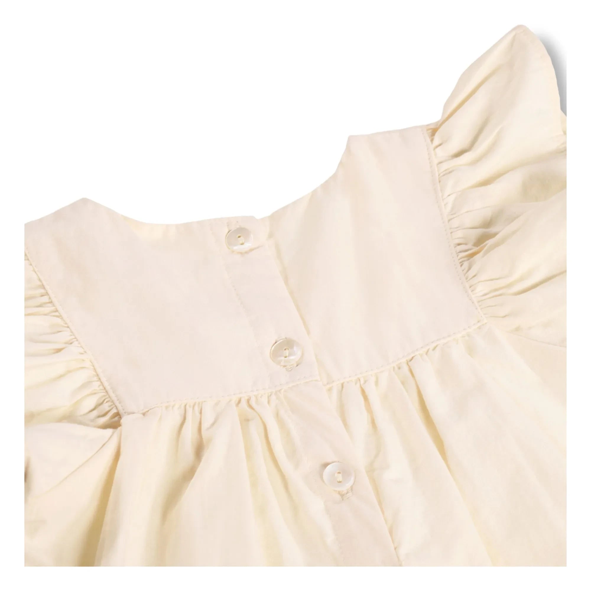Molo - Cammas Organic Cotton Ruffled Dress | Cream